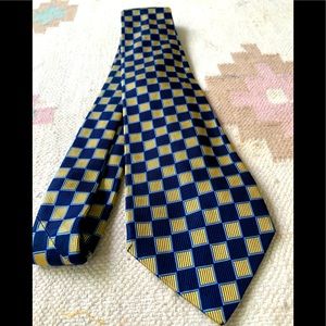 Turnbull & Asser Navy and Yellow Tie